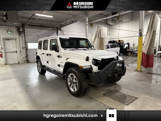2021 Jeep Wrangler Unlimited Sahara 4X4 Cuir Caméra GPS White