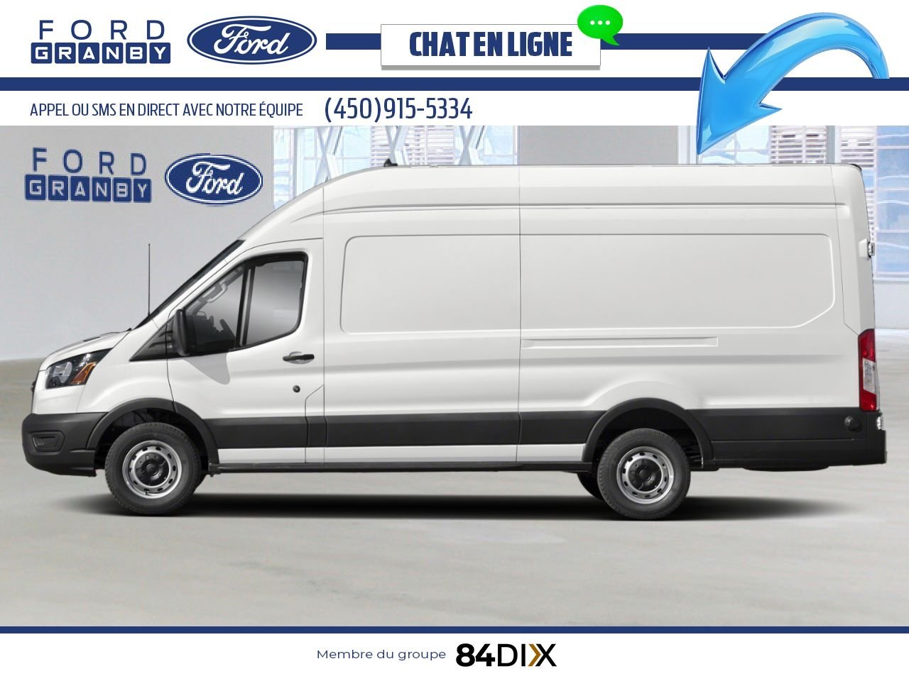 2025 Ford Transit Cargo Van Oxford White Granby - photo #2