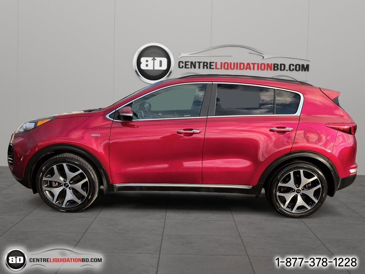 Kia Sportage SX Turbo TI avec noir | BD0036 2018 Rouge Granby - photo #8