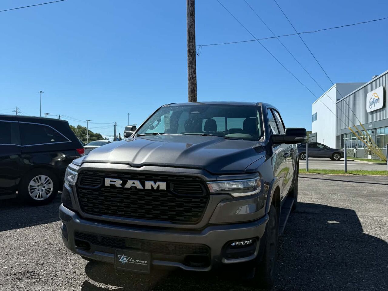 Gray 2025 RAM 1500 Pickup Truck Four-Wheel Drive Automatic