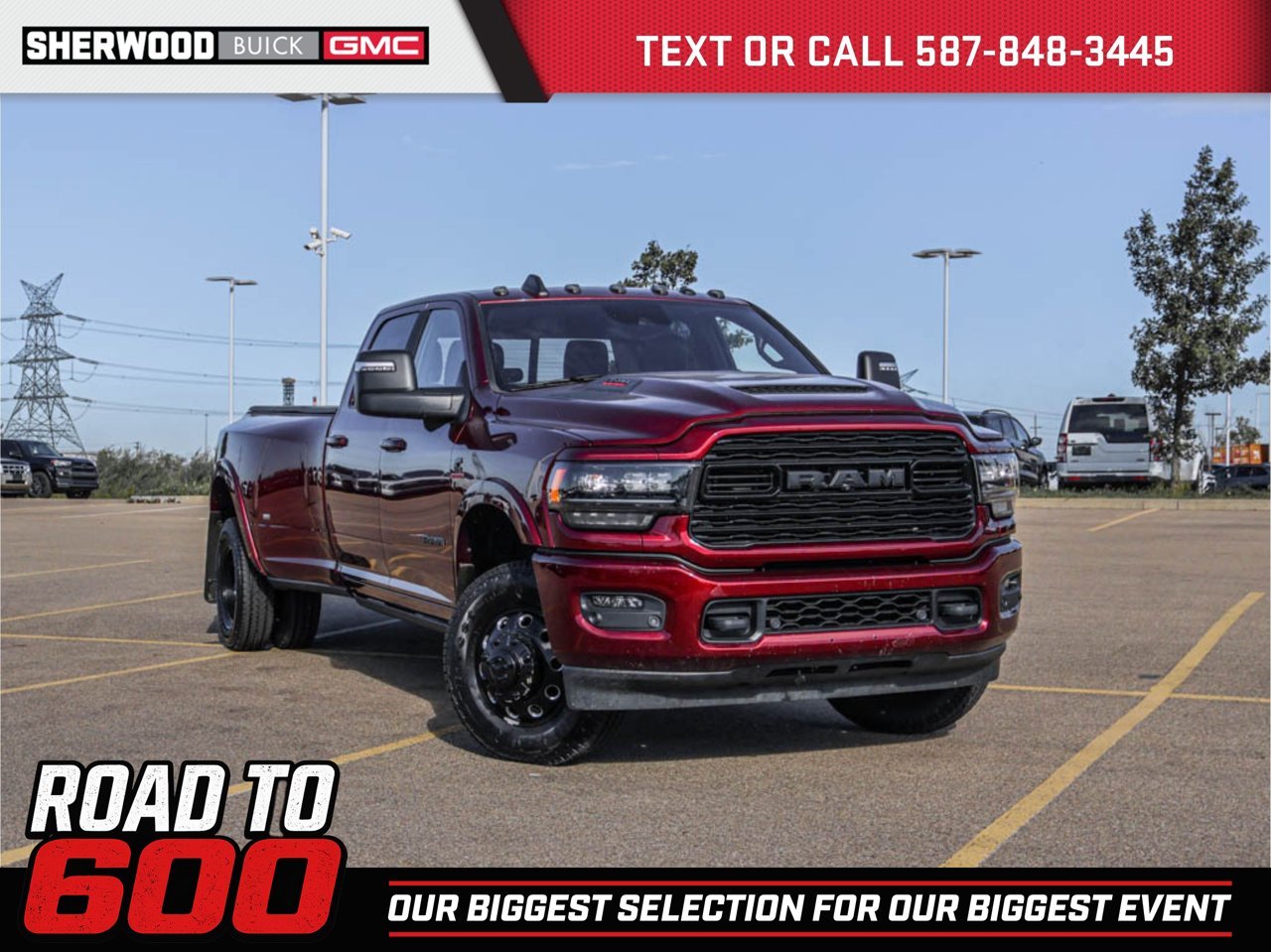2023 Ram 3500 Limited 4x4 Crew Cab 8' Box Red Sherwood Park - photo #0