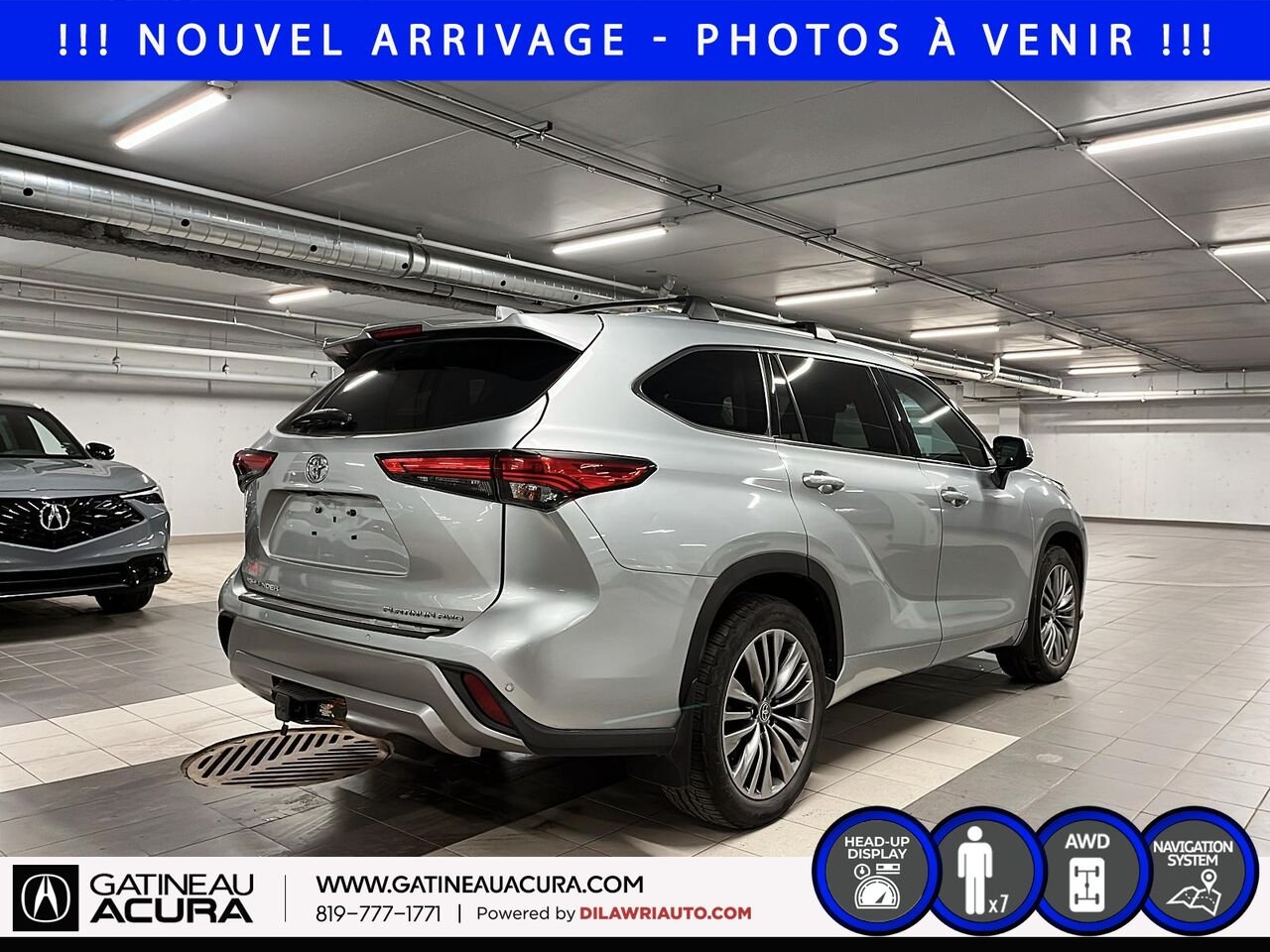 Toyota Highlander Platinum AWD 2021 Argent Ottawa & Gatineau - photo #4