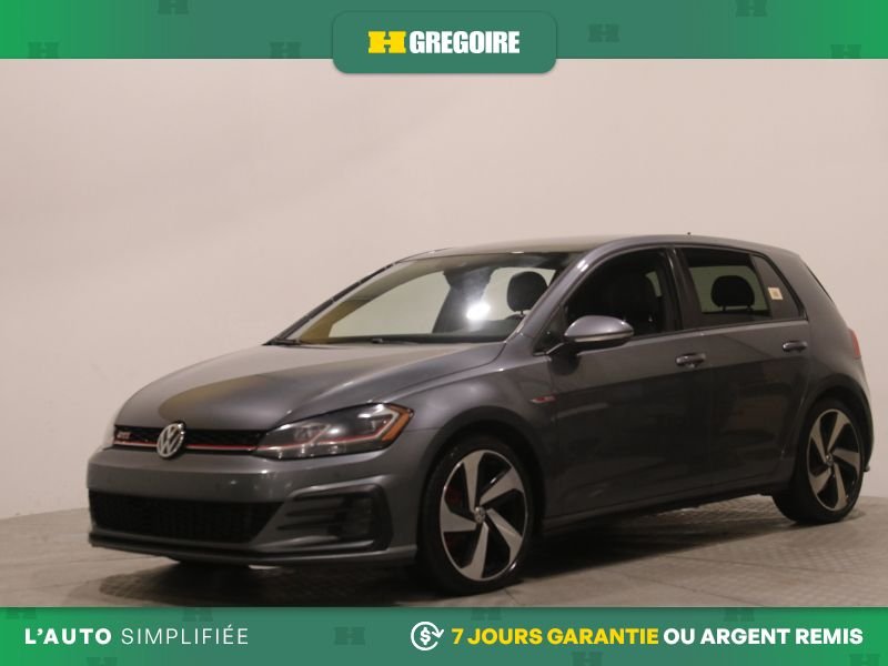 Volkswagen Golf GTI 822417 | Autobahn AUTO AC CUIR TOIT NAV CAM RECUL BLEUTOOTH 2019 Gris Laval - photo #2