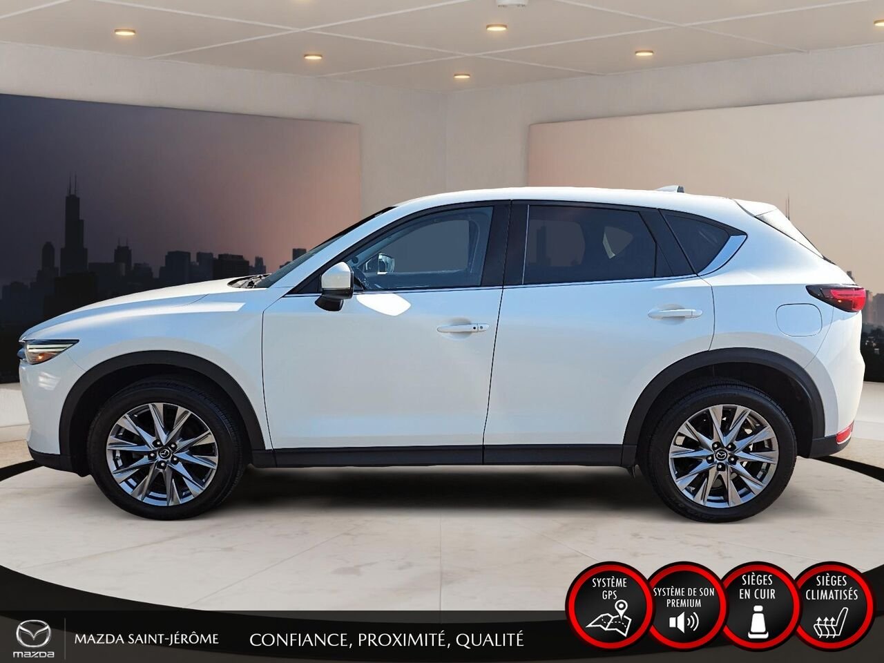 2019 Mazda CX-5 GT | TOIT OUVRANT | CUIR | NAVIGATION | AWD White Saint-Jérôme - photo #10