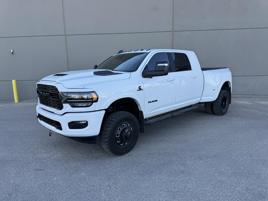 2023 Ram 3500 Limited | Front End PPF | Mega Cab Night Edition | 5th Wheel Prep | Harmon Kardon Sound System White