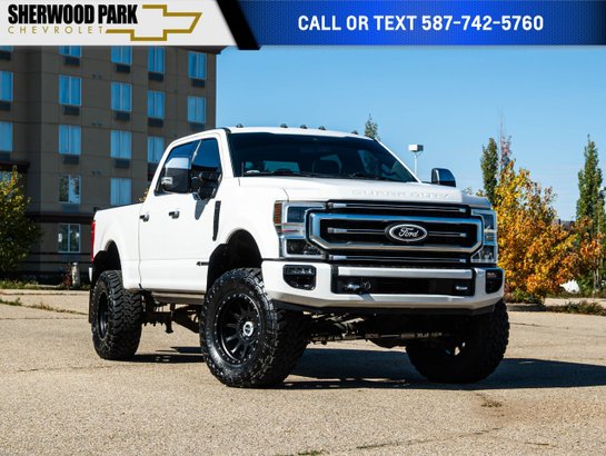 2022 Ford Super Duty F-350 SRW Platinum 6.7L Diesel | 4in BDS Lift White
