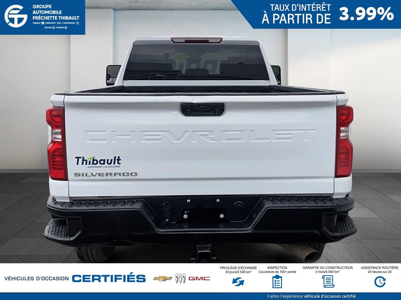 Chevrolet Silverado 2500HD WT cabine multiplace 4RM 172 po 2024 Blanc Montmagny - photo #2
