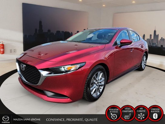 2023 Mazda Mazda3 GS | AWD | CARFAX PROPRE | VOLANT CHAUFFANT Red