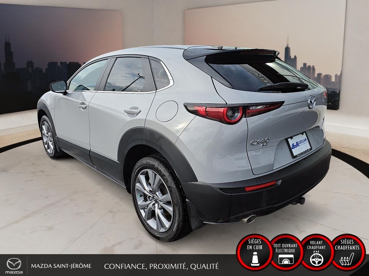 Mazda CX-30 GS LUXURY | 1 PROPRIÉTAIRE | JAMAIS ACCIDENTÉ | CUIR | TOIT OUVRANT | AWD 2025 Blanc Saint-Jérôme - photo #8