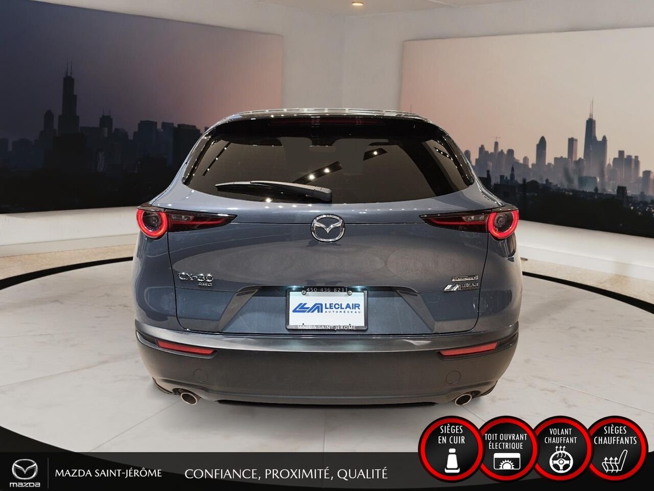 Mazda CX-30 GS-L | AWD | TOIT OUVRANT | CUIR 2025 Gris Saint-Jérôme - photo #6