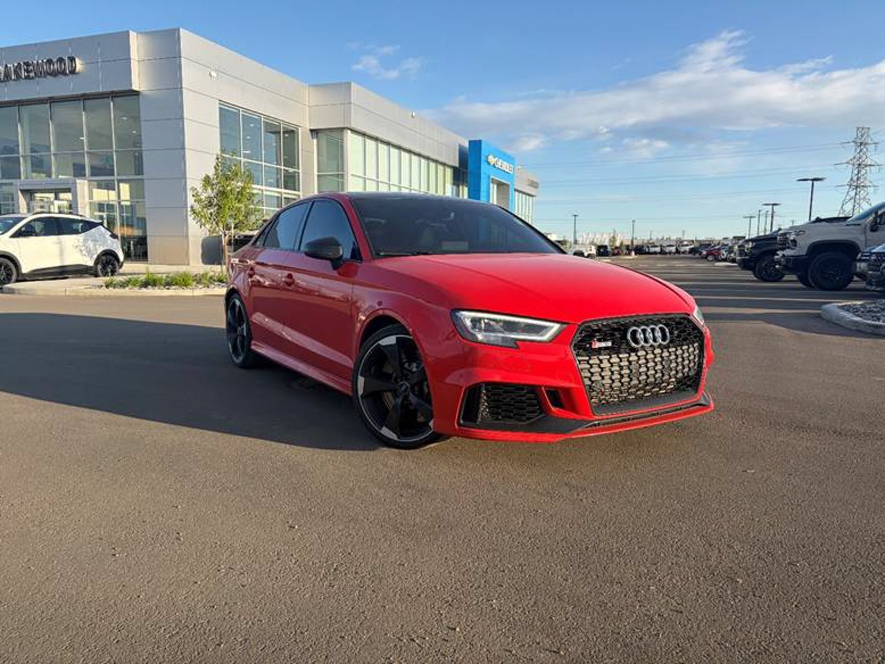 2018 Audi RS 3 Sedan 2.5 TFSI quattro S tronic Catalunya Red Metallic Sherwood Park - photo #1