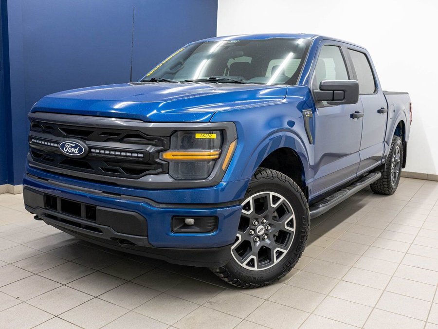 2024 Ford F-150 STX CREW 4X4 *NAV* CARPLAY *COPILOT 2.0* DIFF 3.73 Blue