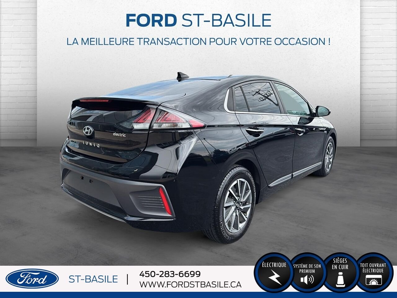 HYUNDAI Ioniq électrique 2020 Noir Saint-Basile-le-Grand - photo #8
