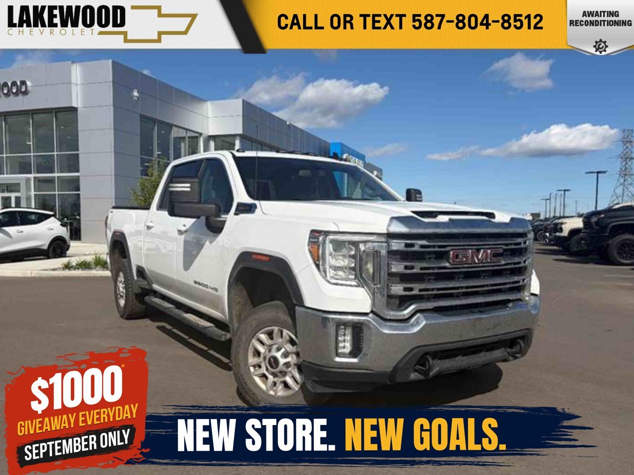 2023 GMC Sierra 2500HD 4WD Crew Cab 159 SLE White Sherwood Park - photo #0