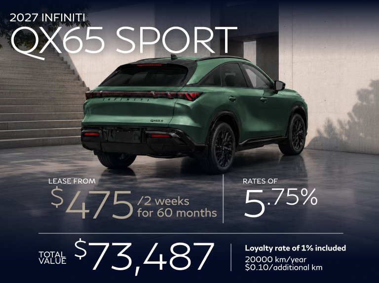 Promo INFINITI QX65 Sport 2027