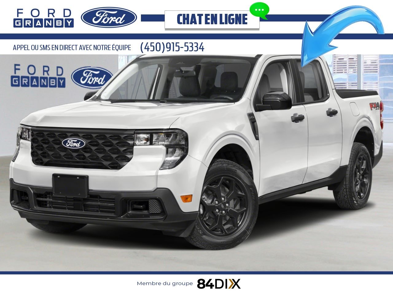 Ford Maverick 2025 Blanc Oxford Granby - photo #0