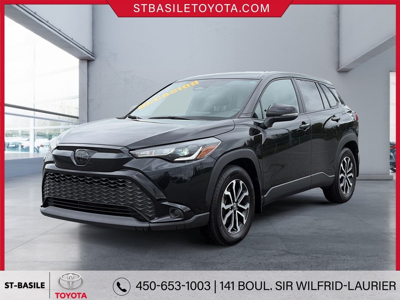 Toyota Corolla Cross HYBRIDE 2024 Noir de jais mica Saint-Basile-le-Grand - photo #0