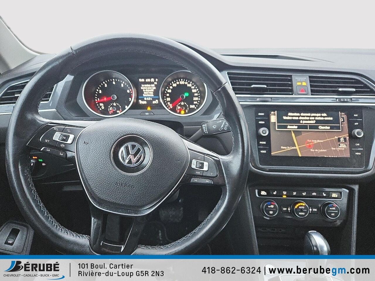2019 Volkswagen TIGUAN Confort Line White Rivière-du-Loup - photo #7