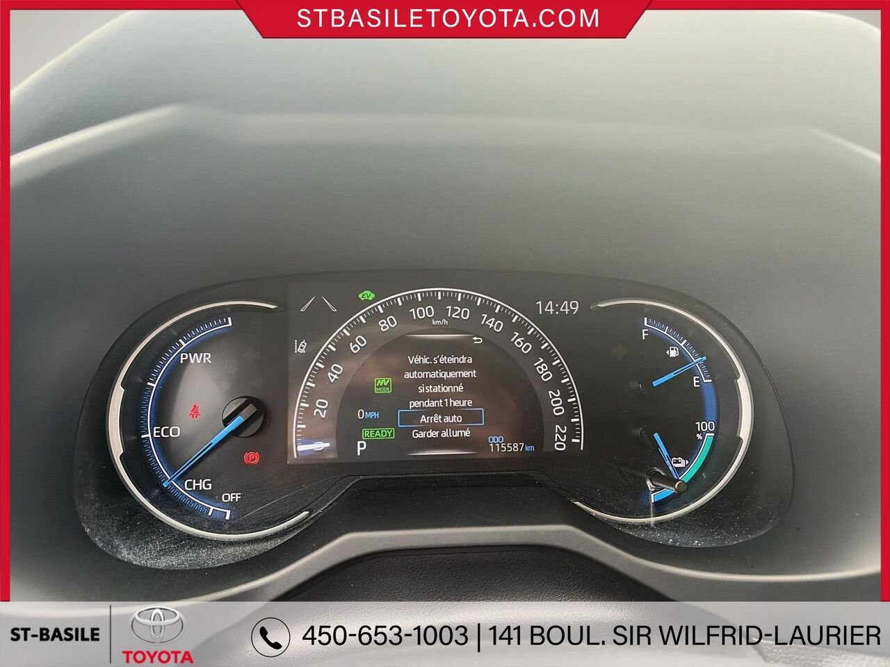TOYOTA RAV4 PRIME 2023 Blanc Saint-Basile-le-Grand - photo #14