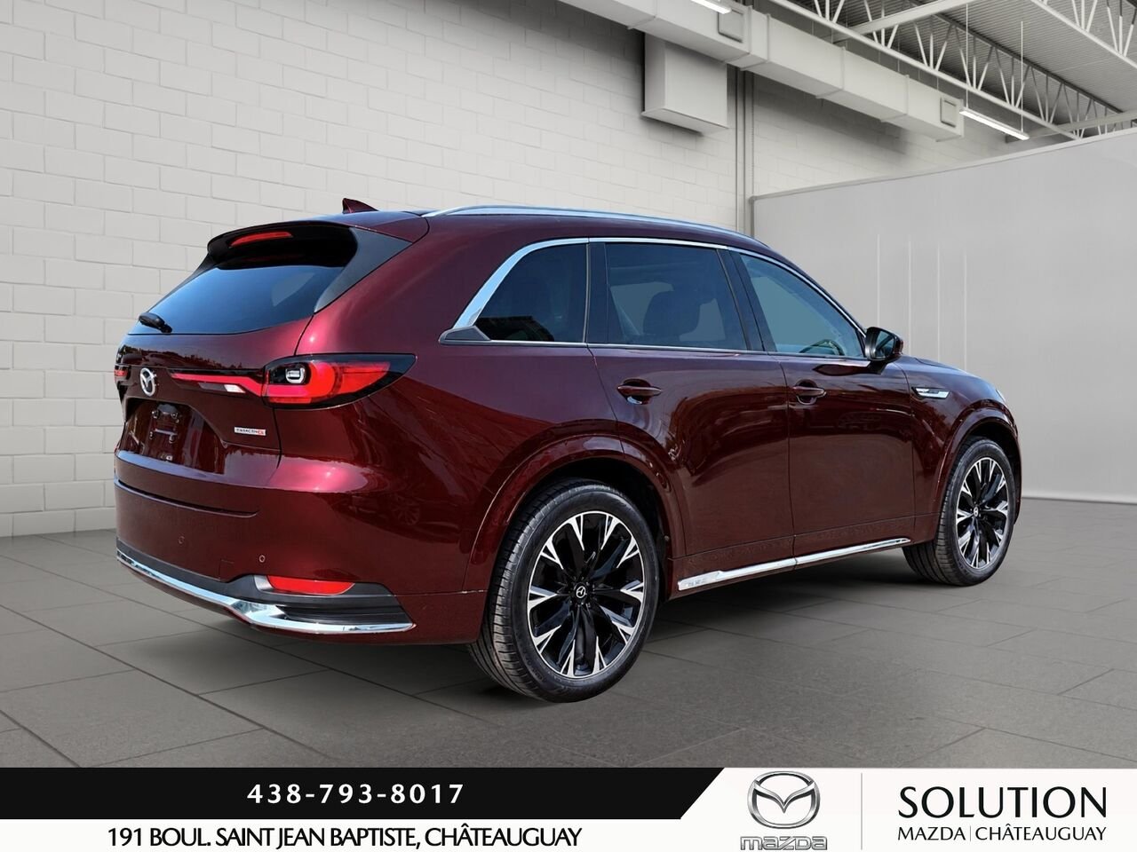 Mazda CX-90 MHEV JAMAIS ACCIDENTÉ /7 PASSAGERS /APPLE CARPLAY ET ANDROID AUTO 2024 Rouge Châteauguay - photo #3