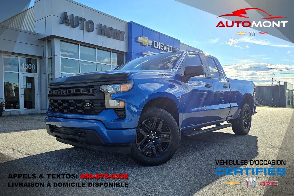 2023 CHEVROLET Silverado 1500 Custom 4X4 Blue Mont-Laurier - photo #0
