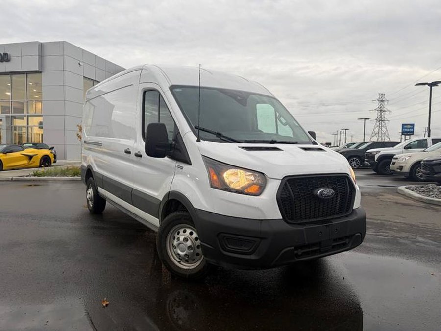 2025 Ford Transit Cargo Van 101A AWD 3.5L | Leather Seats White