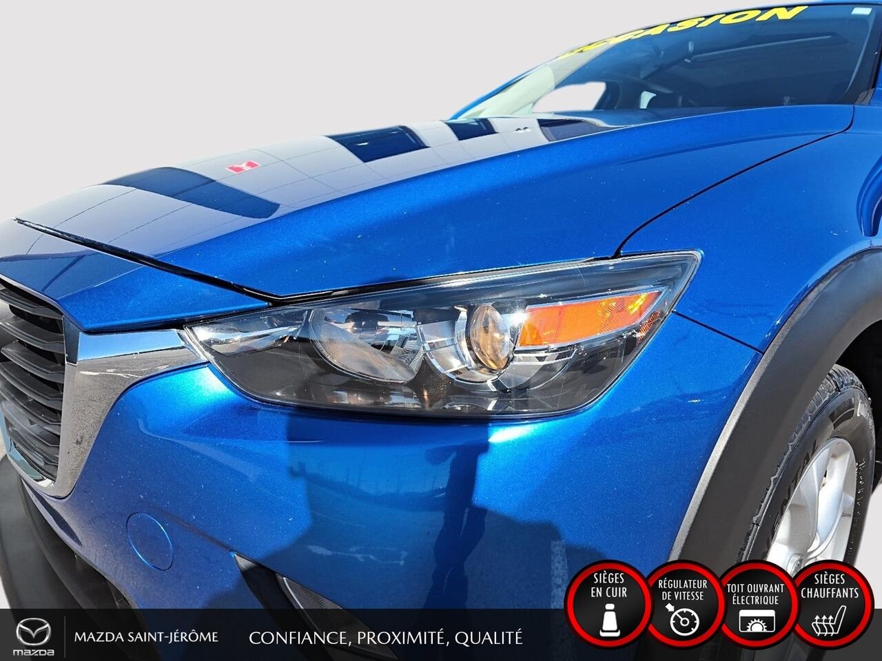 2016 Mazda CX-3 GS LUXURY | JAMAIS ACCIDENTÉ | TOIT OUVRANT | CUIR | MAGS Blue Saint-Jérôme - photo #1