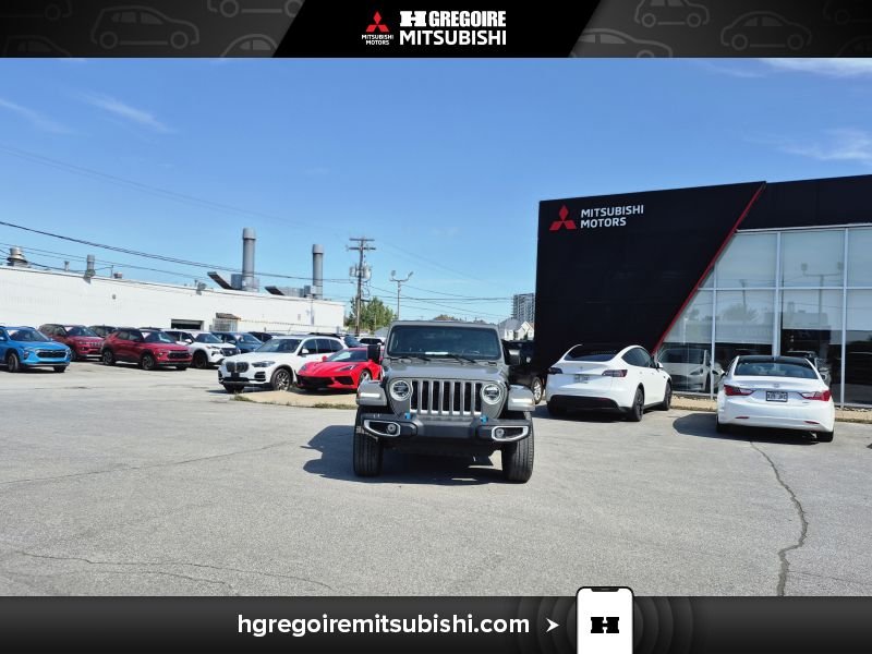 Jeep Wrangler MH4519 | Unlimited Sahara 4xe Mags Caméra Carplay 2022 Gris Laval - photo #2