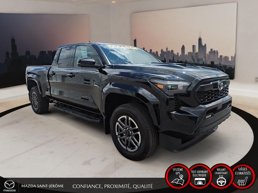 2025 Toyota Tacoma TRD SPORT PREMIUM | CUIR | TOIT OUVRANT | Black
