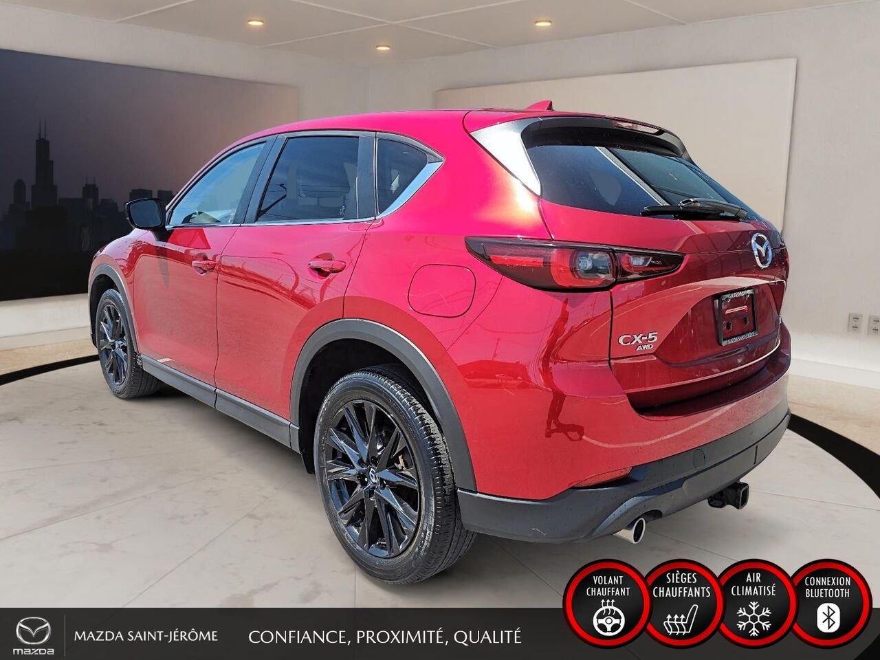 Mazda CX-5 Édition Kuro | TOIT OUVRANT | AWD | CUIR | 2023 Rouge Saint-Jérôme - photo #9