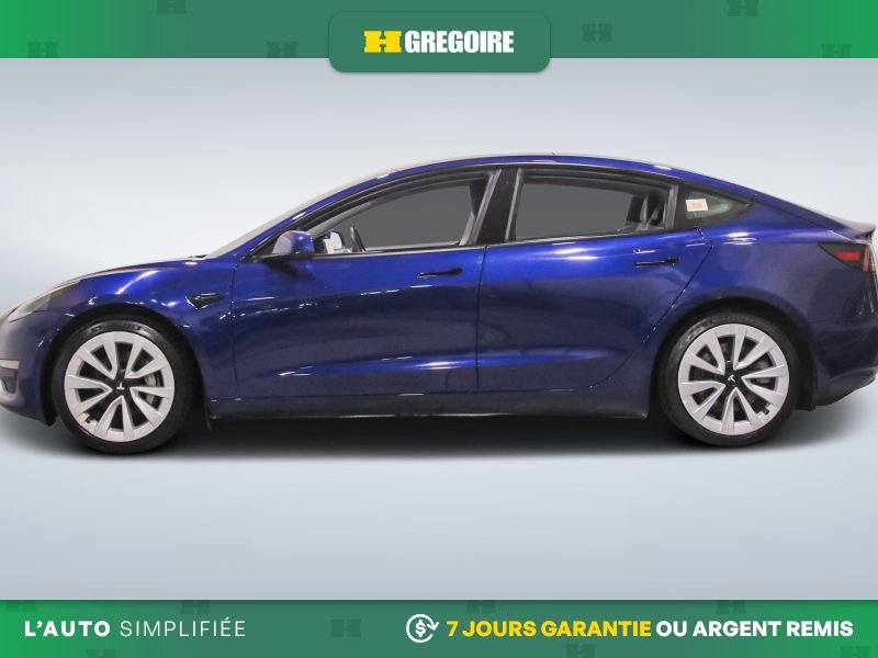 2021 Tesla Model 3 Range Plus AUTO AC CUIR TOIT MAGS CAM RECUL BLEU Blue