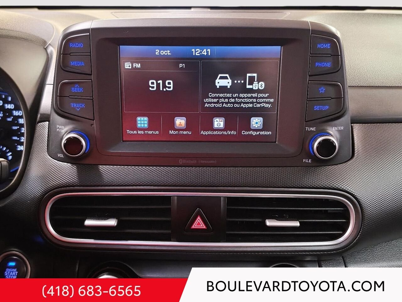 2020 Hyundai KONA 100574A-91 | 2.0L LUXE, AWD Orange Québec - photo #13