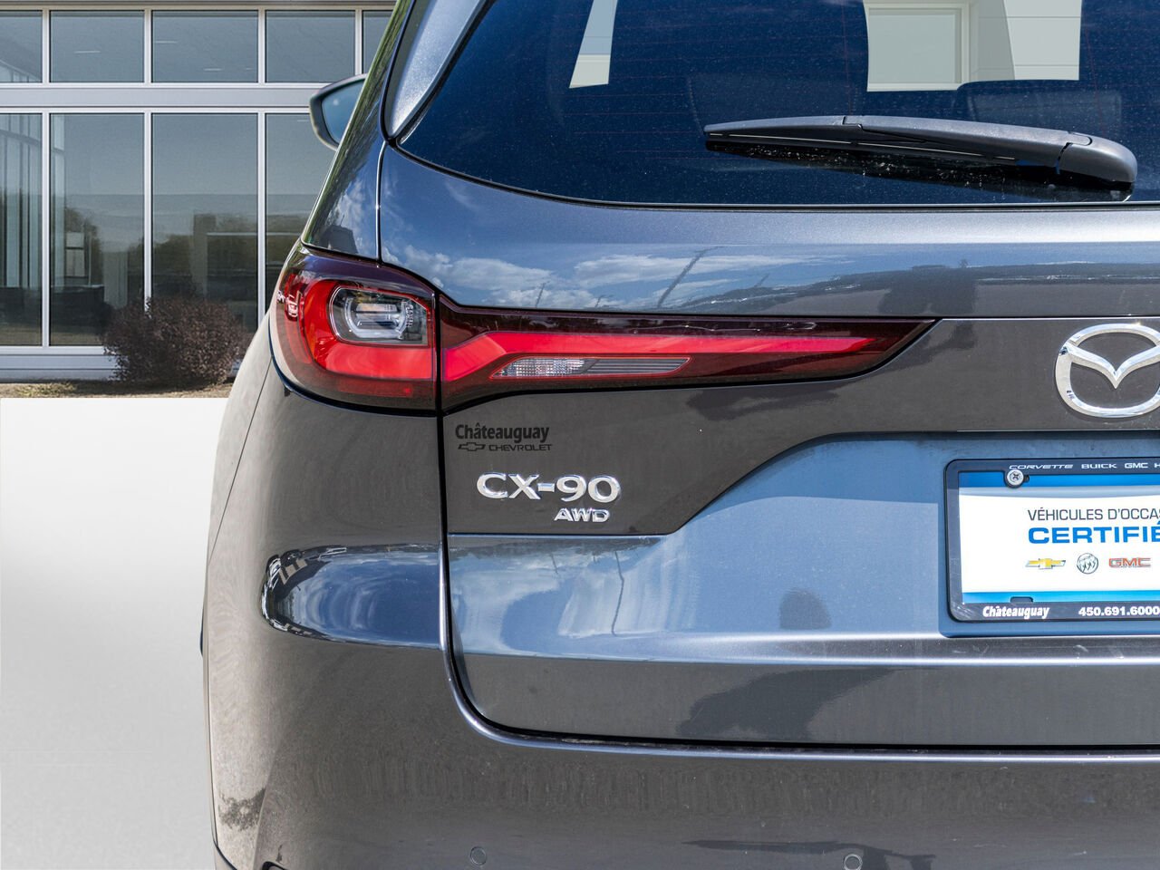 Mazda CX-90 hybride rechargeable GT TI 2024 Gris Châteauguay - photo #34