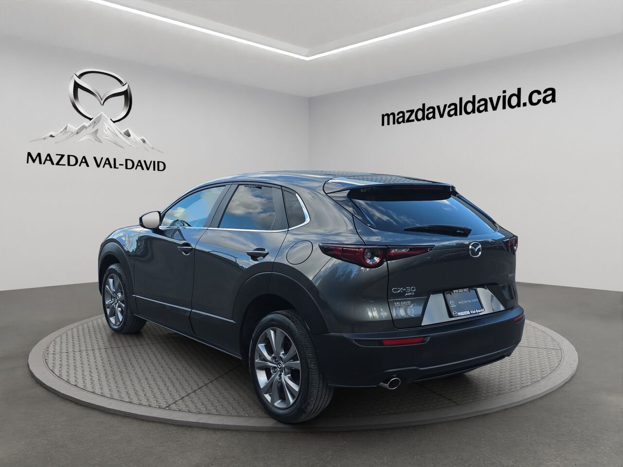 Mazda CX-30 GS TI, COMMANDE AUDIO AU VOLANT, VOLANT CHAUFFANT 2023 Gris Val-David - photo #3