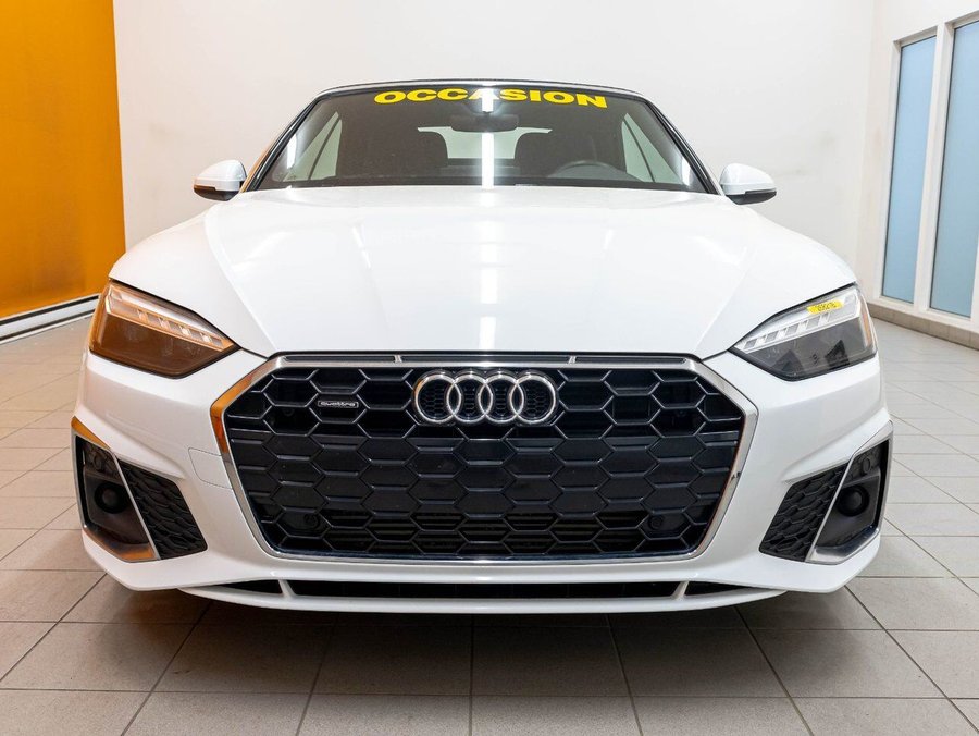 Audi A5 PROGRESSIV S LINE QUATTRO *NAV* CUIR SIÈGES CHAUFF 2021 Blanc