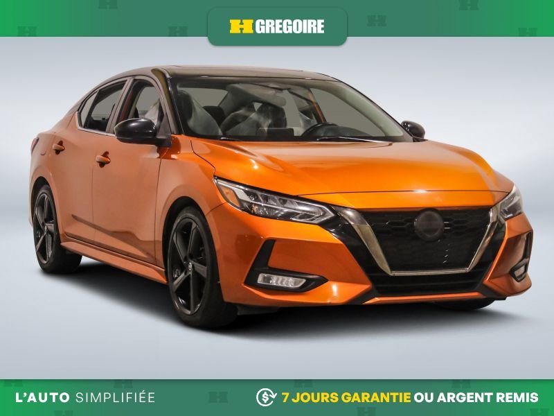 Nissan Sentra SR AUTO AC TOIT MAGS GR ELECT CAM RECUL BLEUTOOTH 2021 Orange