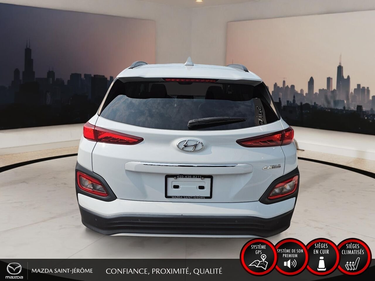 2021 Hyundai Kona Electric White Ste-Agathe des Monts - photo #6
