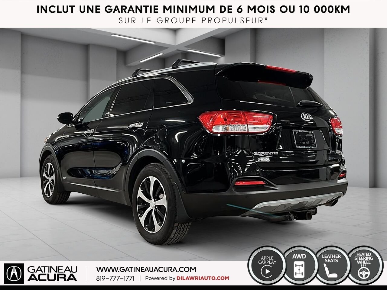 2018 Kia Sorento EX Turbo AWD Black Gatineau - photo #17