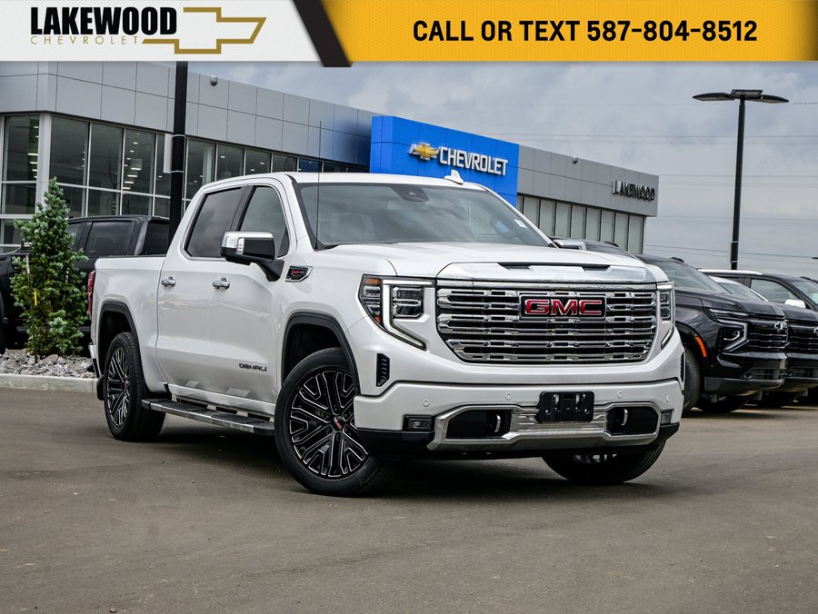 2024 GMC Sierra 1500 Denali 6.2L | 22in Gloss Wheels White