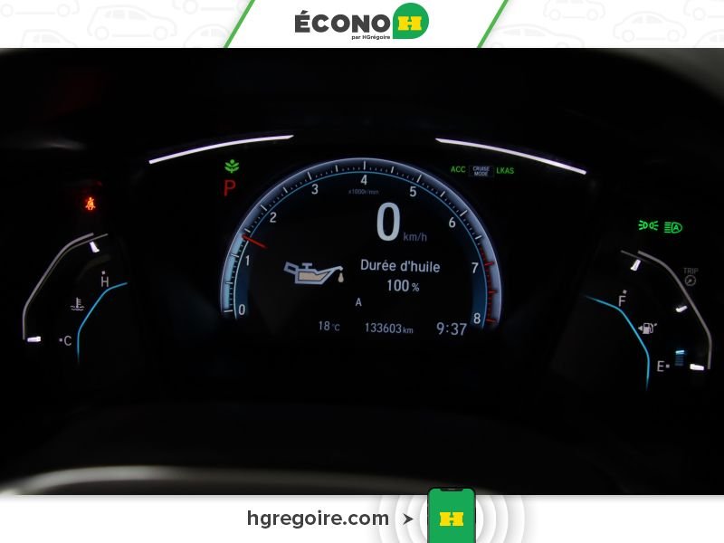 Honda Civic 822702 | LX AUTO GR ÉLEC A/C BLUETOOTH CAMÉRA 2020 Rouge Laval - photo #8