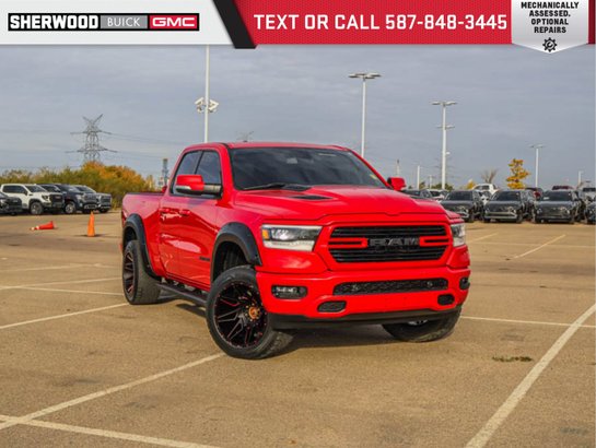 2019 Ram 1500 Sport 5.7L | Aftermarket Fender Flares/20in Wheels/33in Tires Red