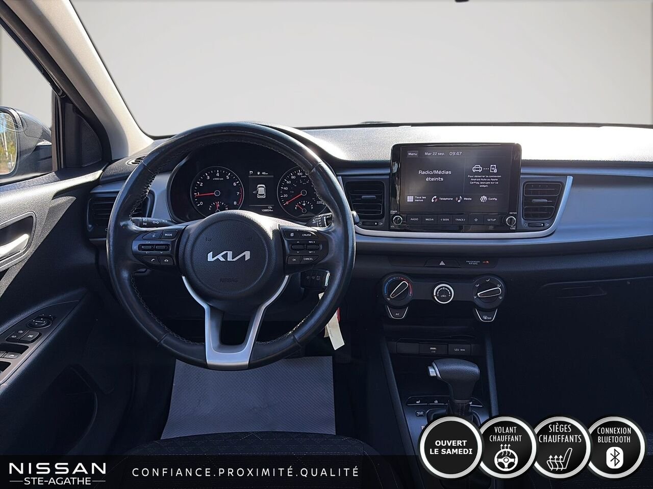 2023 Kia Rio 5 portes LX+ IVT | UN SEUL PROPRIÉTAIRE | APPLE CARPLAY | CAMÉRA DE RECUL Black Saint-Jérôme - photo #9