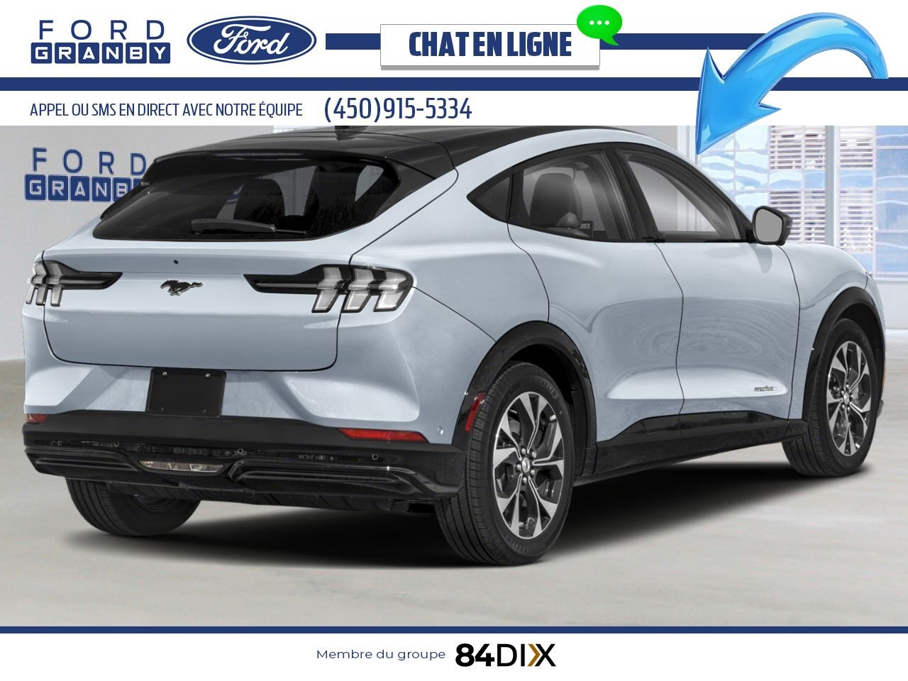 Ford Mustang Mach-E 2025 Gris glacier métallisé trois couches Granby - photo #1