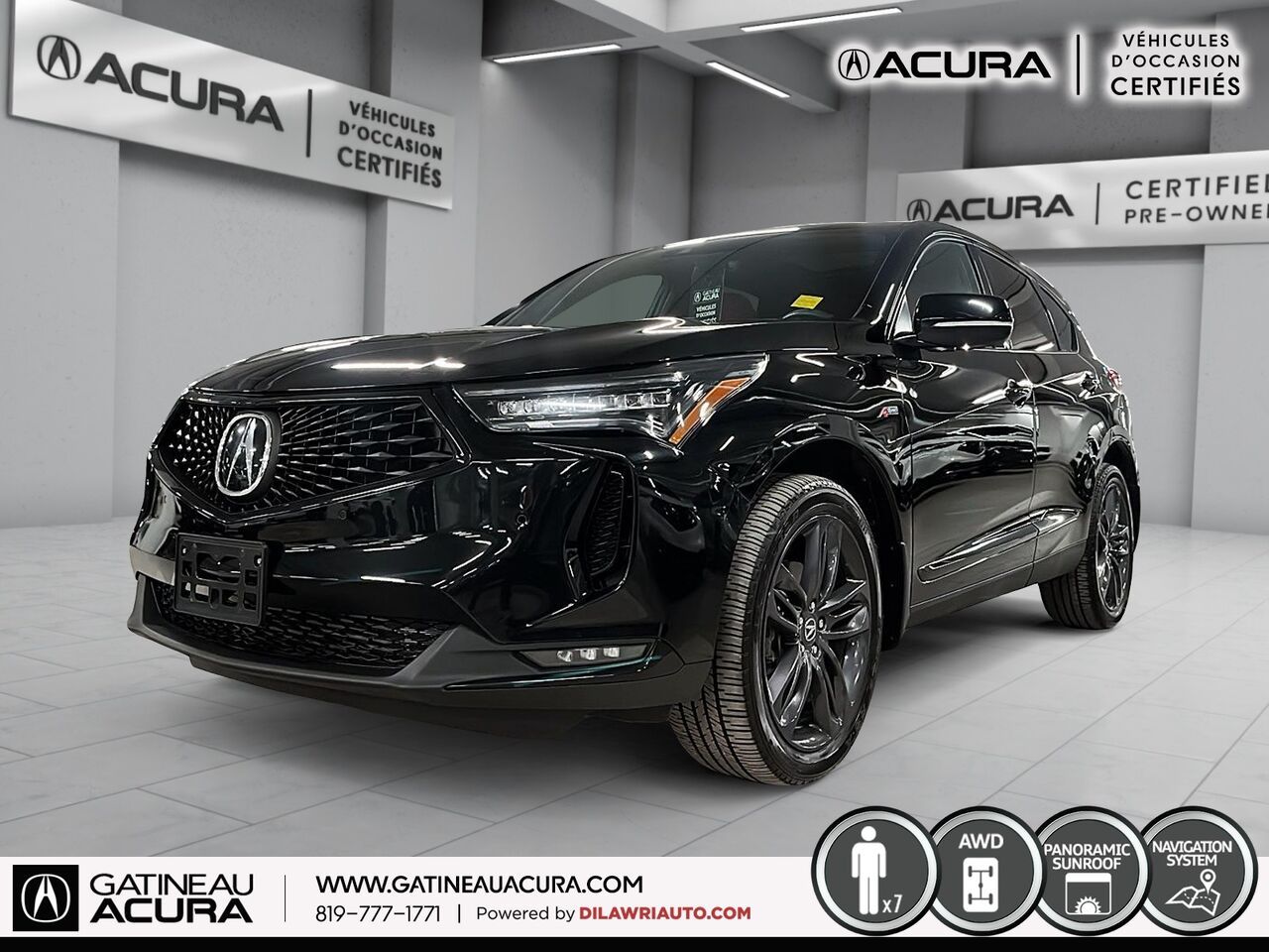 Black 2023 Acura RDX SUV / Crossover All-Wheel Drive Automatic