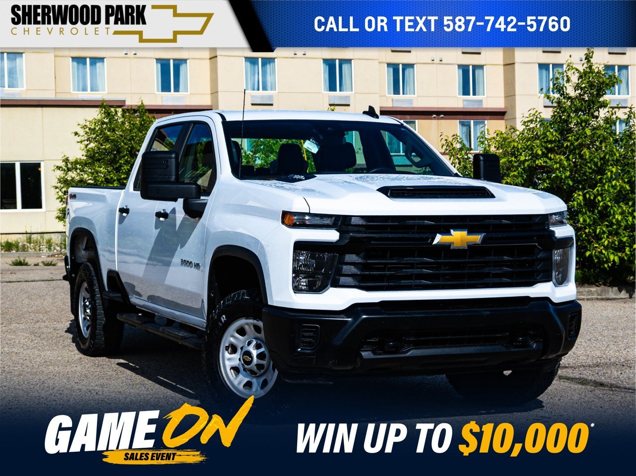 2024 Chevrolet Silverado 3500HD 4WD Crew Cab 159 Work Truck White Sherwood Park - photo #0