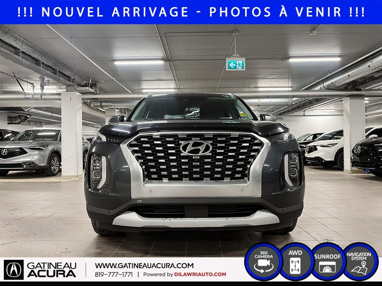Hyundai Palisade Luxury 8 places AWD 2021 Gris Ottawa & Gatineau - photo #1