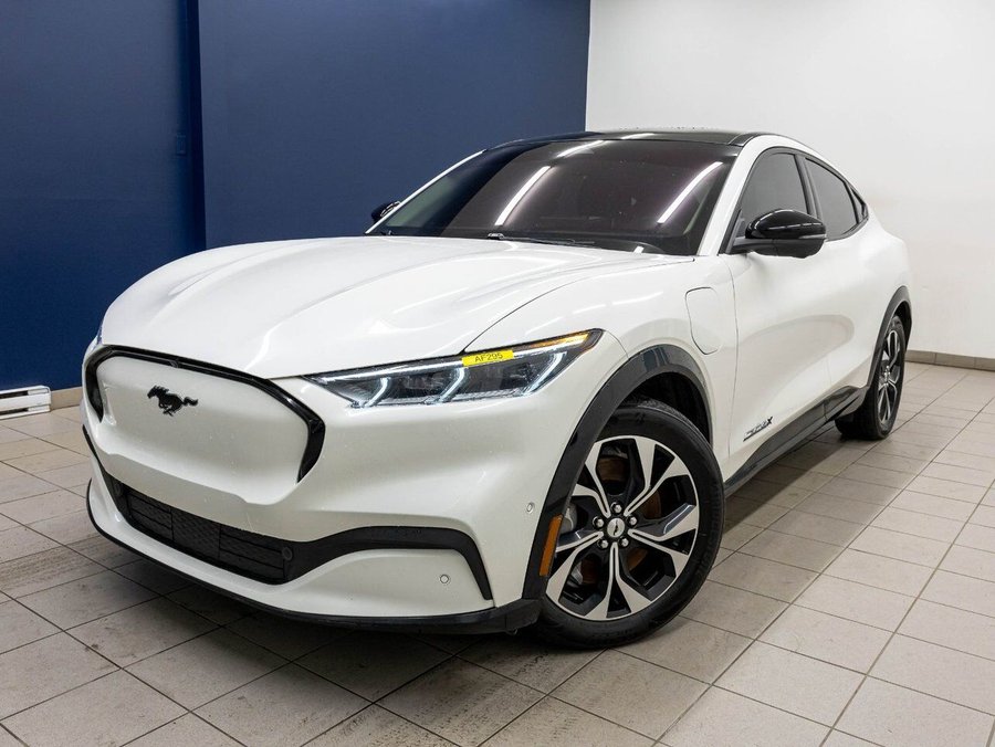 Ford Mustang Mach-E PREMIUM eAWD *LONGUE AUTONOMIE* TOIT *NAVI* B&O 2021 Blanc