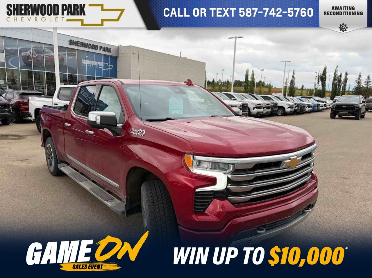 2024 Chevrolet Silverado 1500 4WD Crew Cab 147 High Country Red Sherwood Park - photo #0