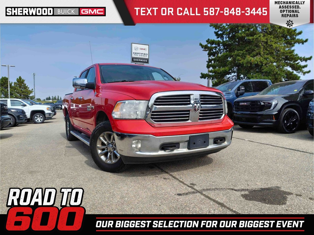 2013 Ram 1500 4WD Crew Cab 140.5 SLT Red Sherwood Park - photo #0