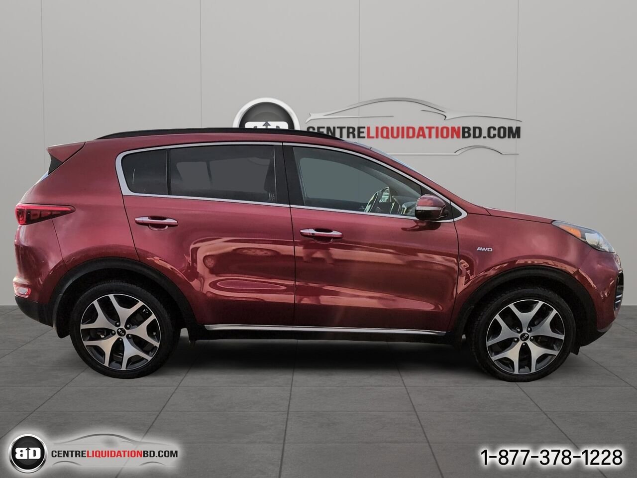 Kia Sportage SX Turbo TI avec noir | BD0036 2018 Rouge Granby - photo #3